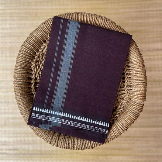 Colour Mundu வண்ண வேஷ்டி  Brown