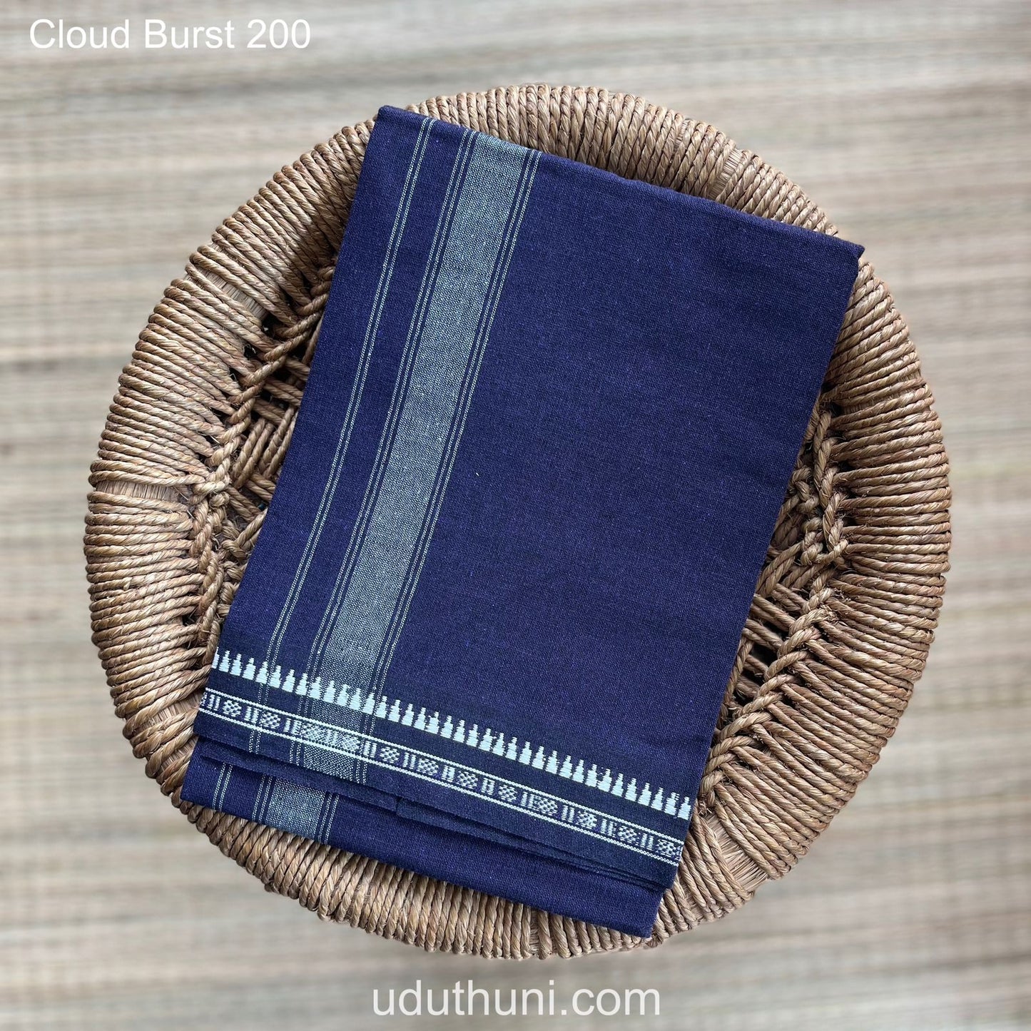 Colour Mundu வண்ண வேஷ்டி Cloud Burst 200