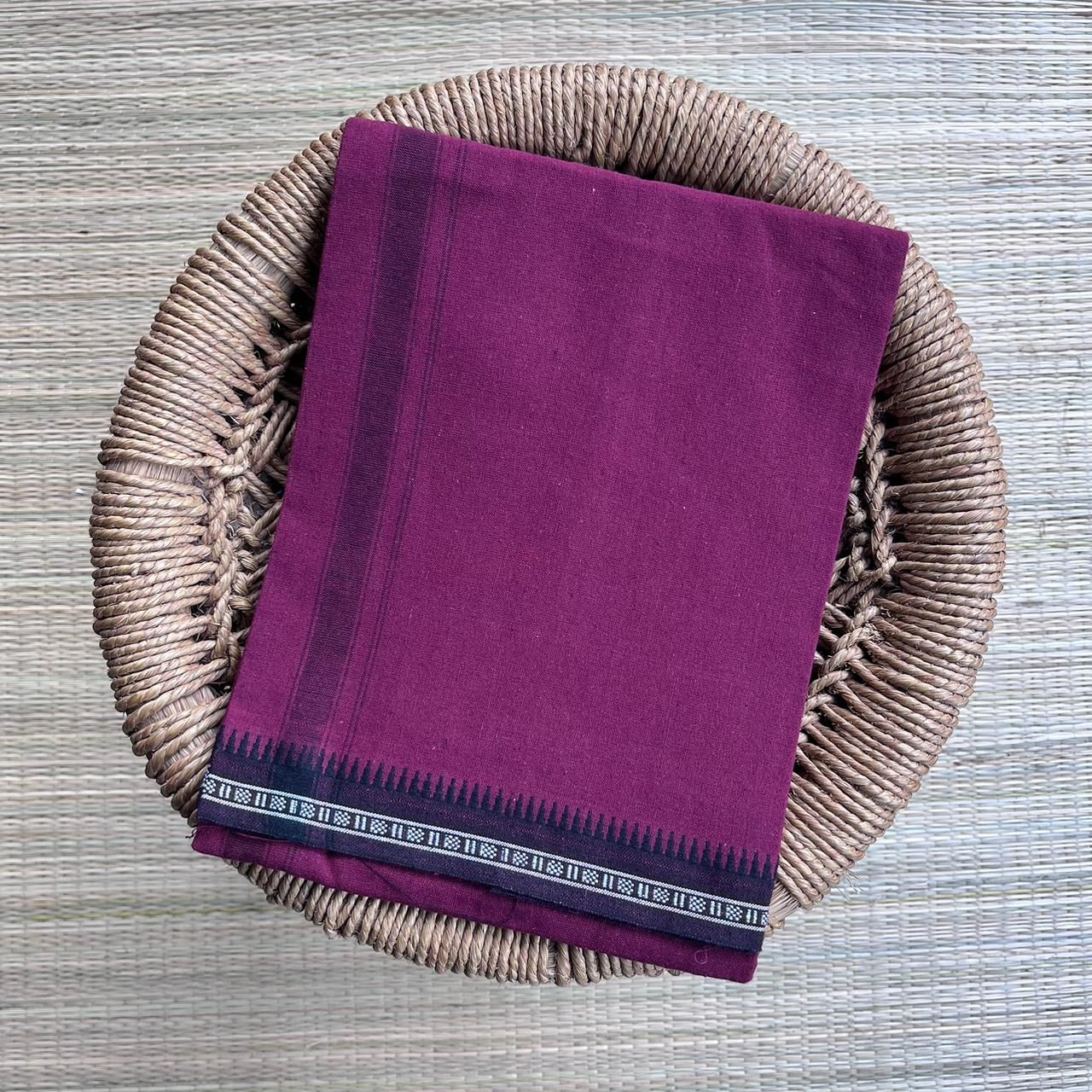 Colour Mundu வண்ண வேஷ்டி (Maroon New)