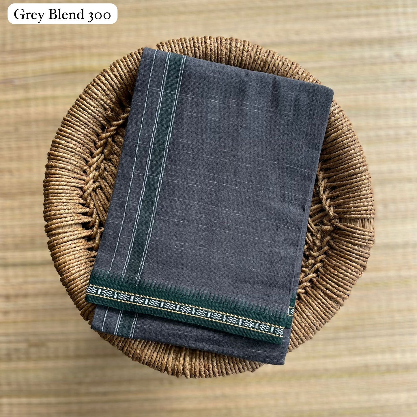 Special Color Mundu / வேஷ்டி Grey Blend