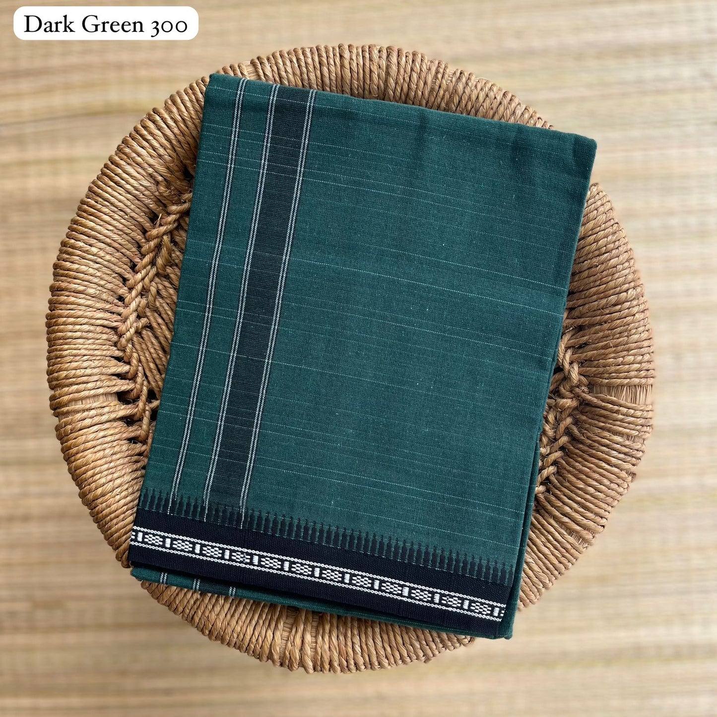 Special Color Mundu / வேஷ்டி Dark Green