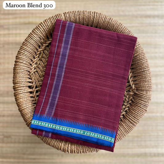 Special Color Mundu / வேஷ்டி Maroon Blend