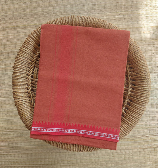 Colour Mundu வண்ண வேஷ்டி Kavi  Red Border