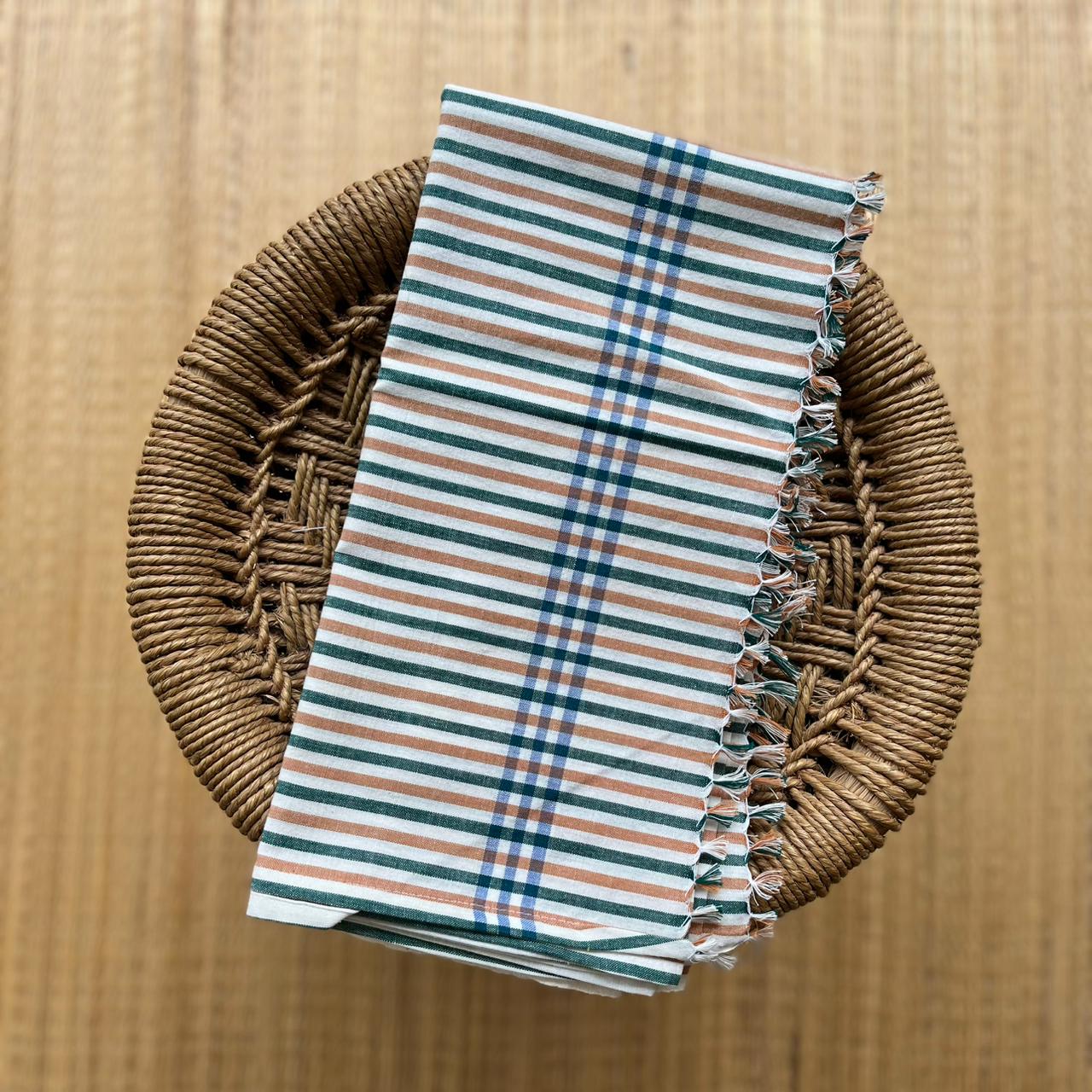 Handloom Soft Bath Towel Checked Multi Color ₹350/-