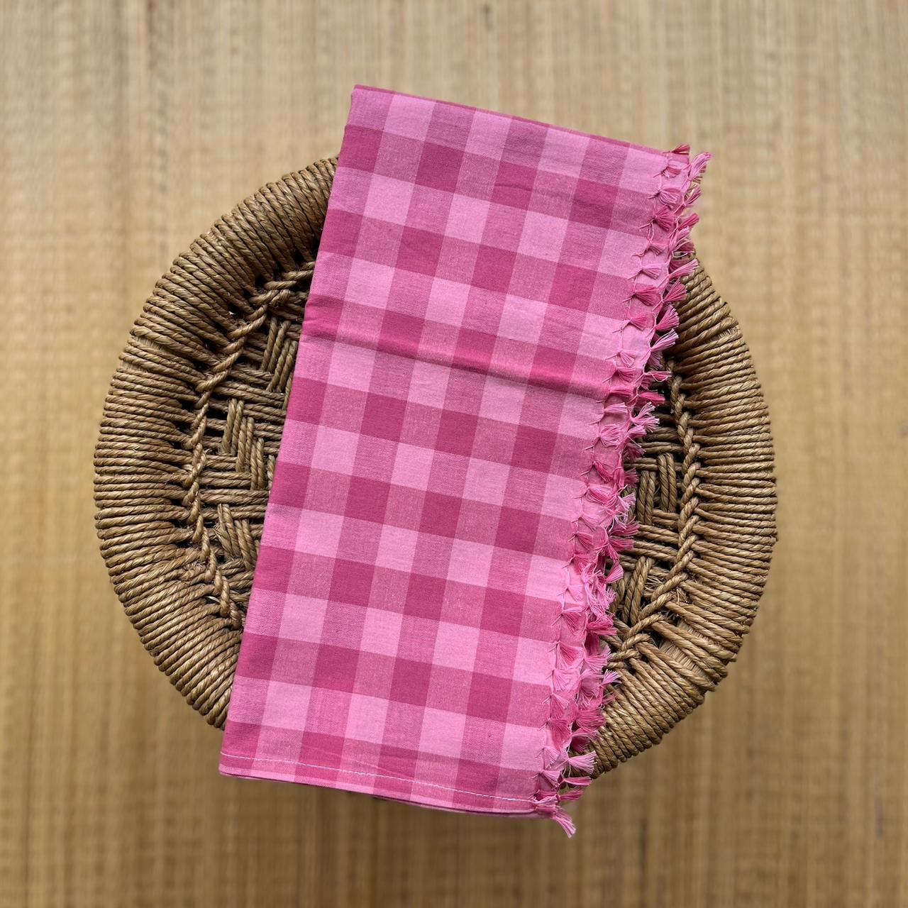 Handloom Soft Bath Towel Checked Multi Color ₹350/-
