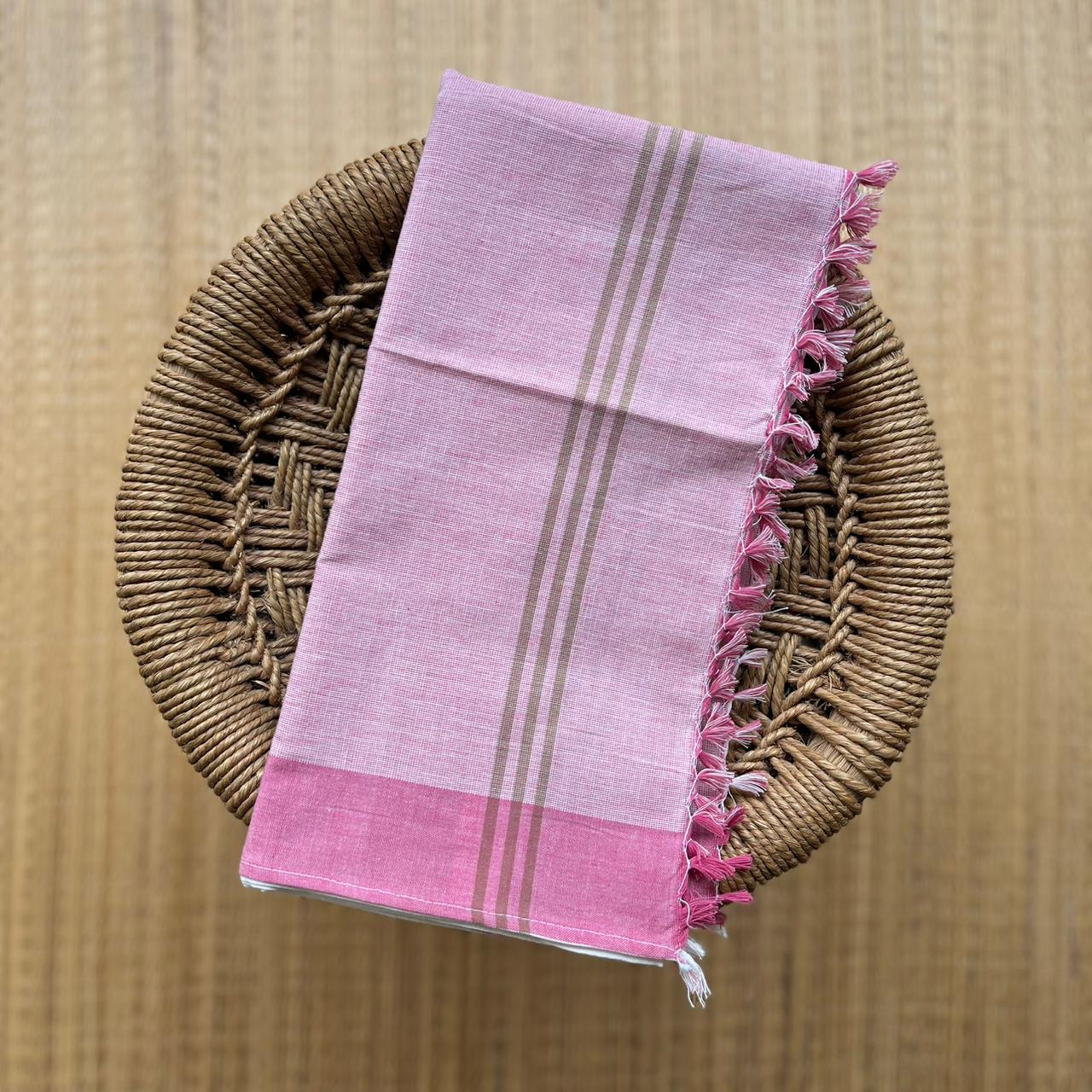 Handloom Soft Bath Towel Checked Multi Color ₹350/-