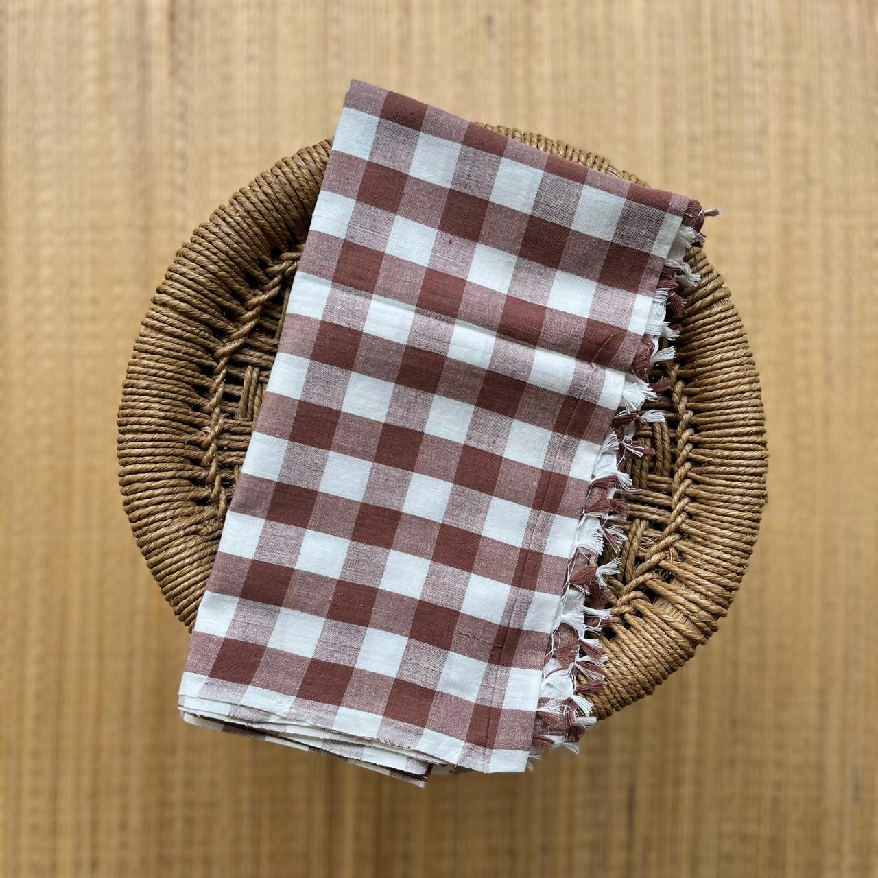 Handloom Soft Bath Towel Checked Multi Color ₹350/-