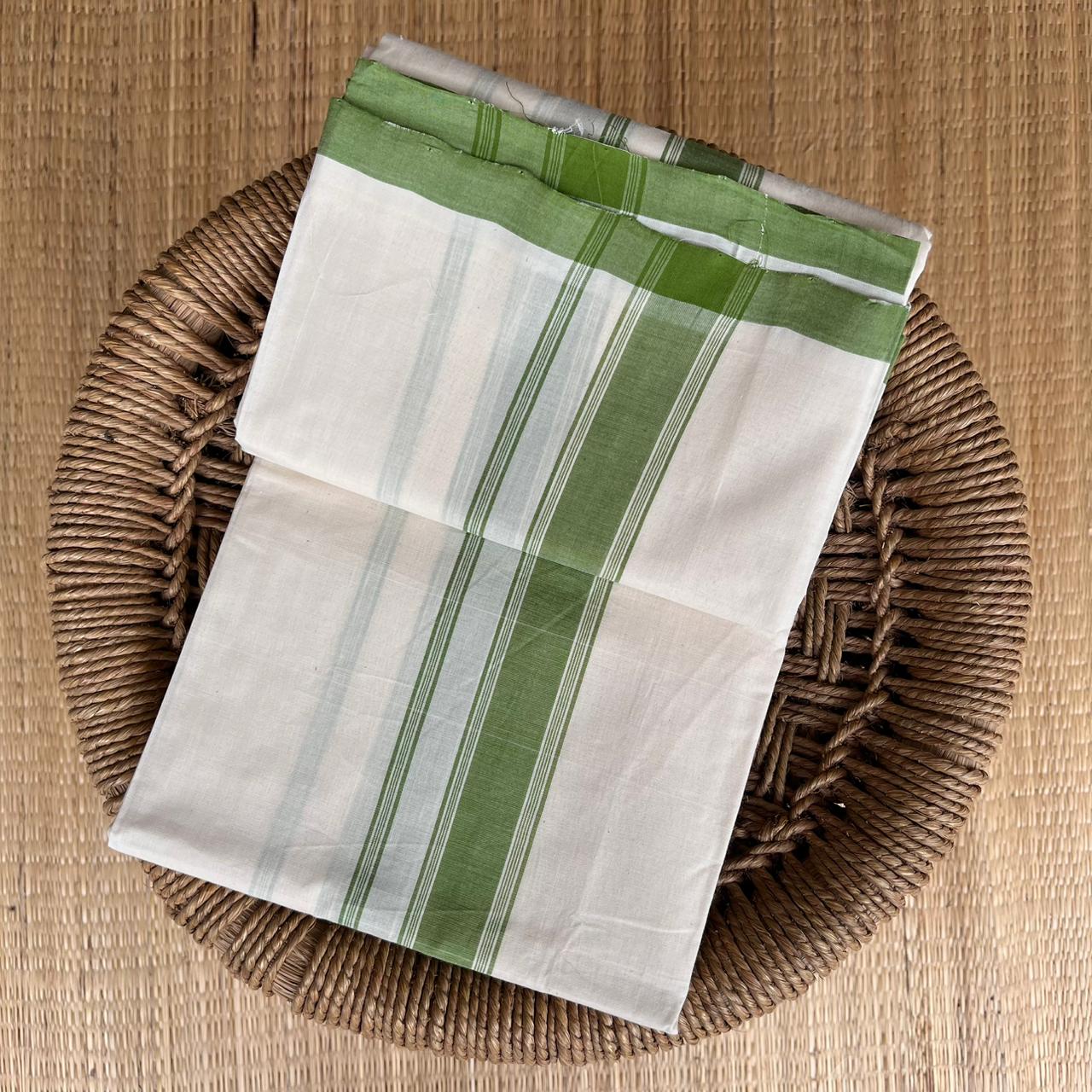 PREMIUM OFF WHITE HANDLOOM DOUBLE DOTHI 999