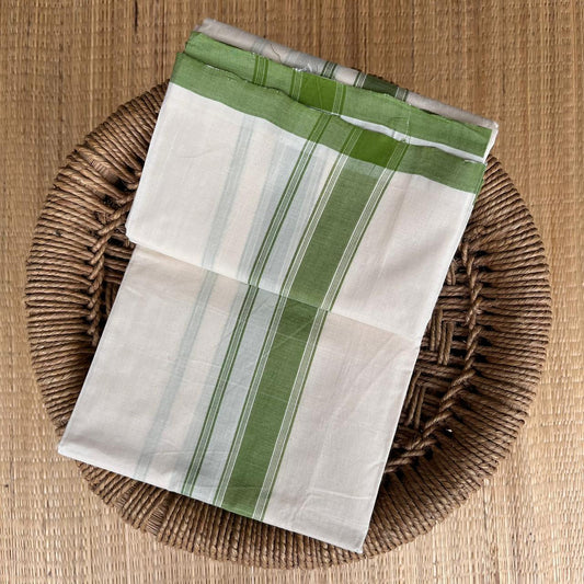 PREMIUM OFF WHITE HANDLOOM DOUBLE DOTHI 999