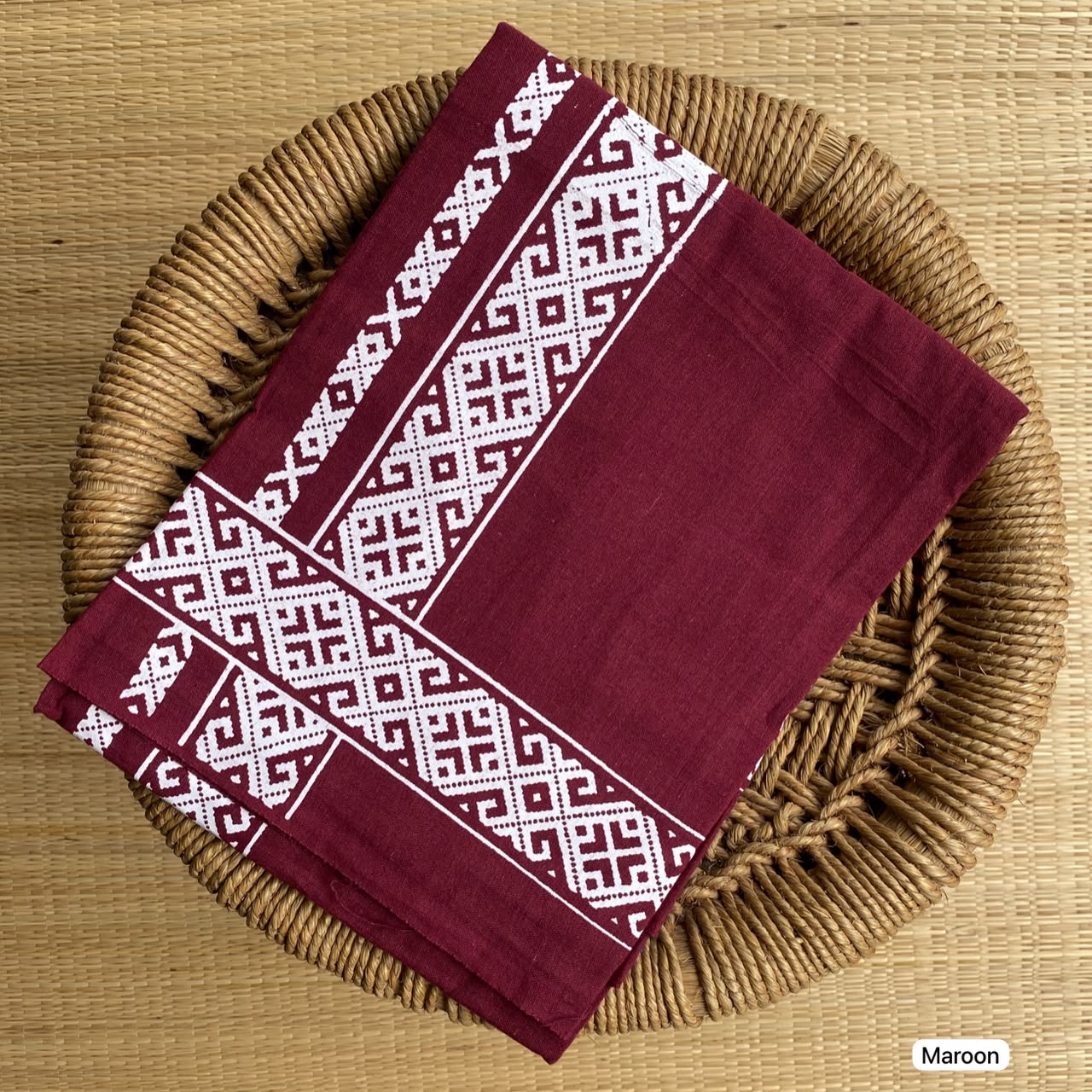 Printed Cotton Dhoti 324