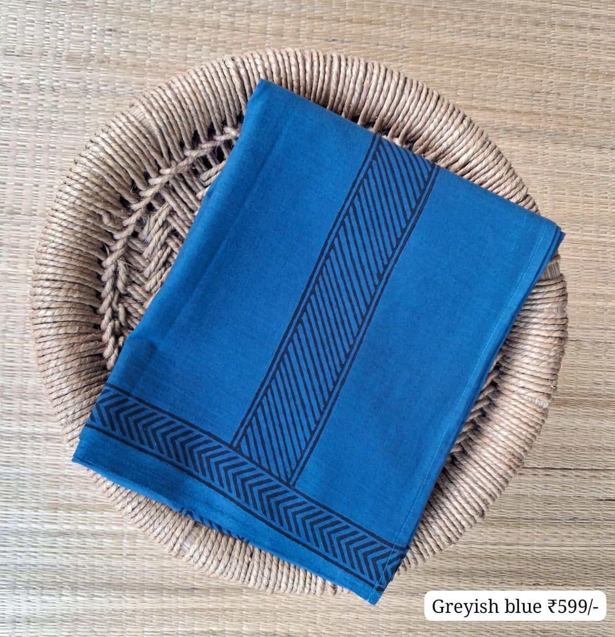 Hand Printed Cotton Dhoti 🌱