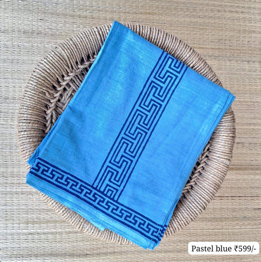 599 Hand Printed Cotton Dhoti 🌱