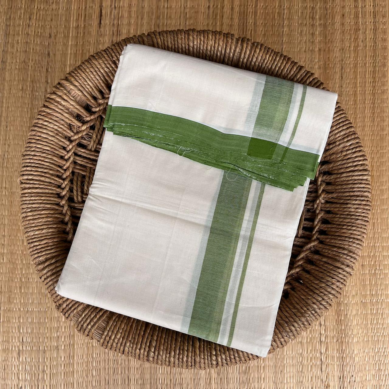 PREMIUM OFF WHITE HANDLOOM DOUBLE DOTHI 999